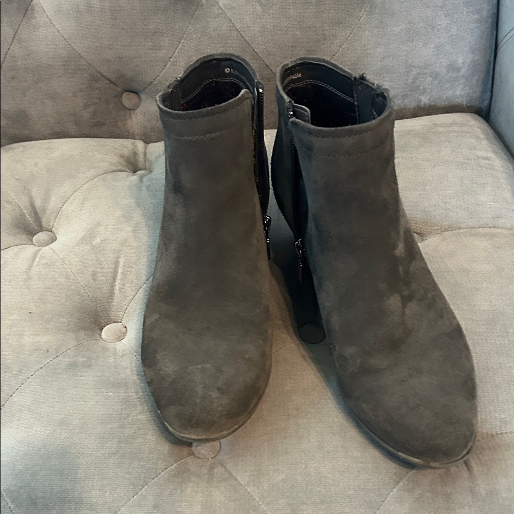 Blondo Gray Ankle Boots